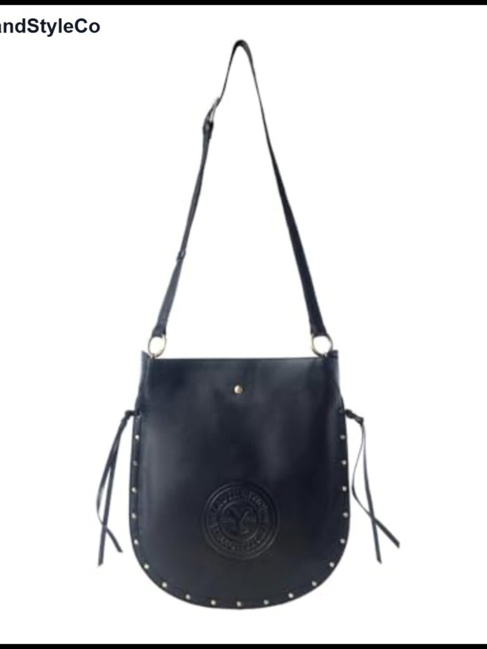 Genuine Leather Crossbody Bag Studded Sling Handbag Western Frontier
